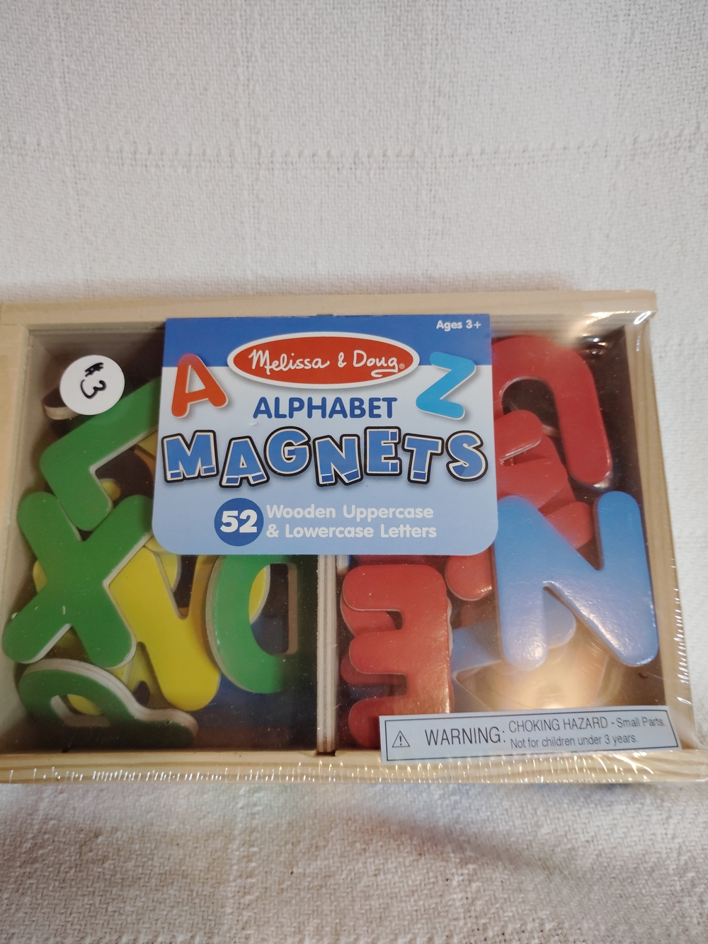 Melissa & Doug Wooden Alphabet Magnets - Red, Blue, Green, Yellow